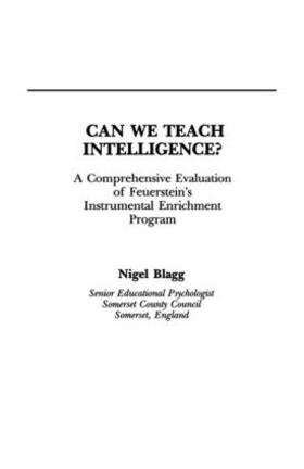 Blagg |  Can We Teach Intelligence? | Buch |  Sack Fachmedien