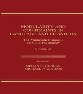 Gunnar / Maratsos |  Modularity and Constraints in Language and Cognition | Buch |  Sack Fachmedien