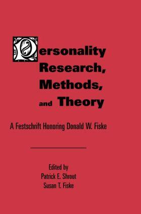 Shrout / Fiske |  Personality Research, Methods, and Theory | Buch |  Sack Fachmedien