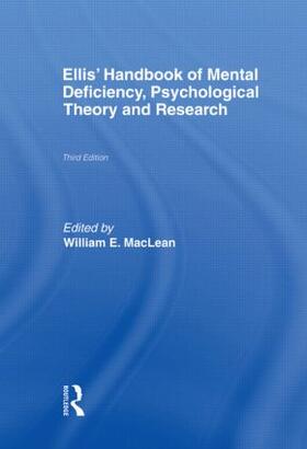 MacLean / MacLean Jr. |  Ellis' Handbook of Mental Deficiency, Psychological Theory and Research | Buch |  Sack Fachmedien