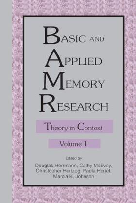 Herrmann / Hertzog / McEvoy |  Basic and Applied Memory Research | Buch |  Sack Fachmedien