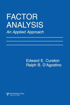 Cureton / D'Agostino |  Factor Analysis | Buch |  Sack Fachmedien