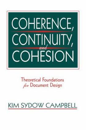 Campbell |  Coherence, Continuity, and Cohesion | Buch |  Sack Fachmedien