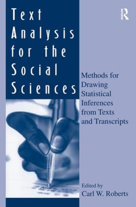Roberts |  Text Analysis for the Social Sciences | Buch |  Sack Fachmedien