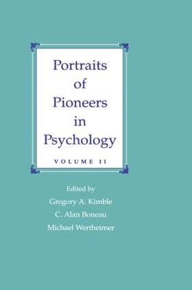 Kimble / Boneau / Wertheimer |  Portraits of Pioneers in Psychology | Buch |  Sack Fachmedien