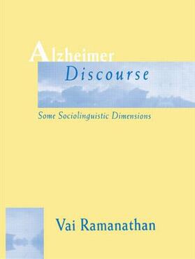 Ramanathan |  Alzheimer Discourse | Buch |  Sack Fachmedien