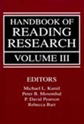 Kamil / Mosenthal / Pearson |  Handbook of Reading Research, Volume III | Buch |  Sack Fachmedien