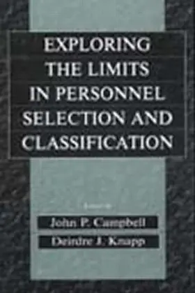 Campbell / Knapp |  Exploring the Limits in Personnel Selection and Classification | Buch |  Sack Fachmedien