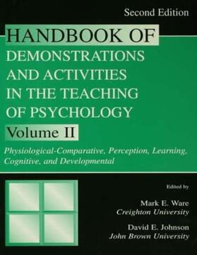 Ware / Johnson |  Handbook of Demonstrations and Activities in the Teaching of Psychology | Buch |  Sack Fachmedien