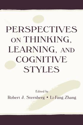 Sternberg / Zhang |  Perspectives on Thinking, Learning, and Cognitive Styles | Buch |  Sack Fachmedien