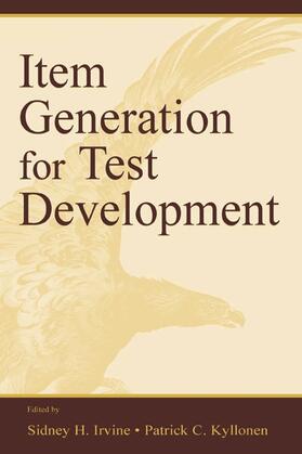 Irvine / Kyllonen |  Item Generation for Test Development | Buch |  Sack Fachmedien
