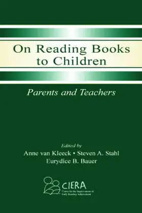 Bauer / van Kleeck / Stahl |  On Reading Books to Children | Buch |  Sack Fachmedien