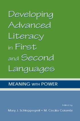 Schleppegrell / Colombi |  Developing Advanced Literacy in First and Second Languages | Buch |  Sack Fachmedien