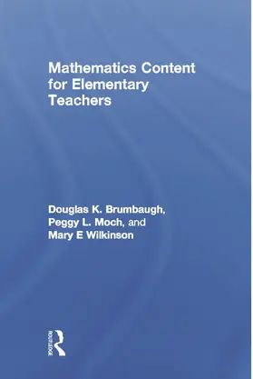 Brumbaugh / Moch / Wilkinson |  Mathematics Content for Elementary Teachers | Buch |  Sack Fachmedien