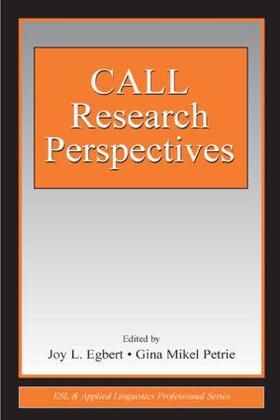 Egbert / Petrie |  CALL Research Perspectives | Buch |  Sack Fachmedien