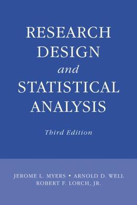 Myers / Well / Lorch Jr |  Research Design and Statistical Analysis | Buch |  Sack Fachmedien