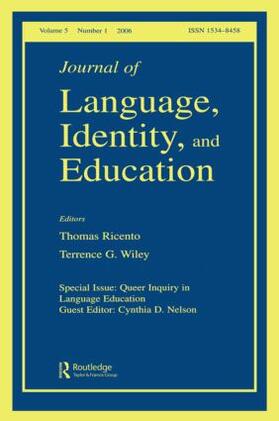 Nelson |  Queer Inquiry In Language Education Jlie V5#1 | Buch |  Sack Fachmedien