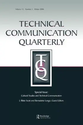 Zachry |  Cultural Studies And Technical Communication Tcq V15#1 | Buch |  Sack Fachmedien