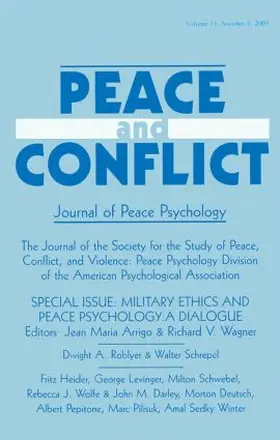 Arrigo / Wagner |  Military Ethics and Peace Psychology | Buch |  Sack Fachmedien