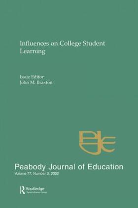 Braxton |  Influences on College Student Learning | Buch |  Sack Fachmedien