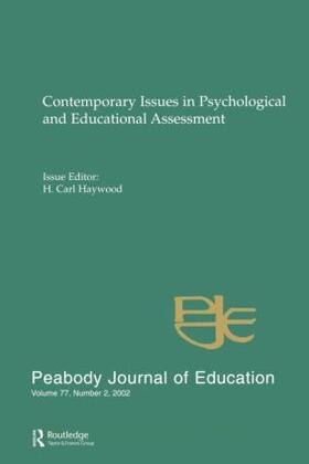 Haywood |  Contemporary Issues in Psychological and Educational Assessment | Buch |  Sack Fachmedien