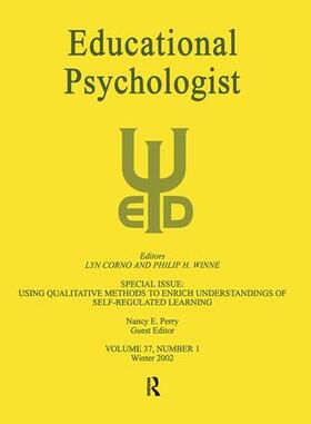 Perry |  Using Qualitative Methods To Enrich Understandings of Self-regulated Learning | Buch |  Sack Fachmedien