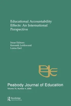 Leithwood / Earl |  Educational Accountability Effects | Buch |  Sack Fachmedien