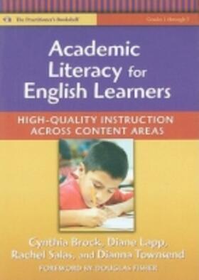 Brock / Lapp / Salas |  Academic Literacy for English Learners | Buch |  Sack Fachmedien