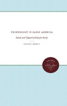 Hindle |  Technology in Early America | eBook | Sack Fachmedien
