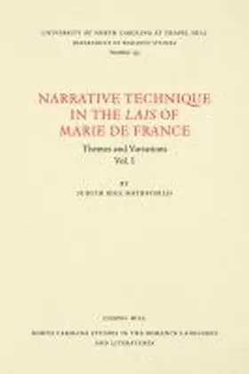 Rothschild |  Narrative Technique in the Lais of Marie de France | Buch |  Sack Fachmedien