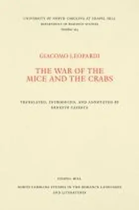 Leopardi / Caserta |  The War of the Mice and the Crabs | Buch |  Sack Fachmedien