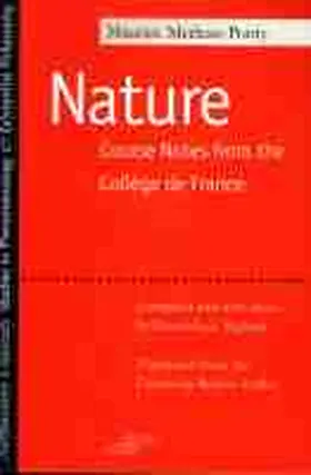 Merleau-Ponty / Seglard |  Nature: Course Notes from the College de France | Buch |  Sack Fachmedien