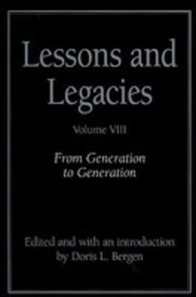 Bergen |  Lessons and Legacies VIII: From Generation to Generation | Buch |  Sack Fachmedien