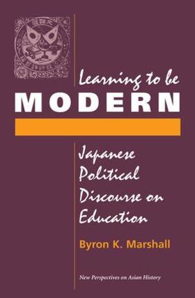 Marshall |  Learning to Be Modern | Buch |  Sack Fachmedien