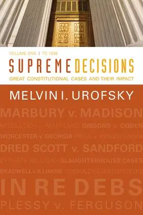 Urofsky |  Supreme Decisions, Volume 1 | Buch |  Sack Fachmedien