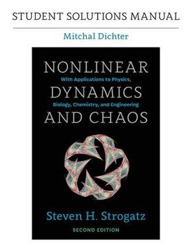 Dichter |  Student Solutions Manual for Nonlinear Dynamics and Chaos, 2nd edition | Buch |  Sack Fachmedien