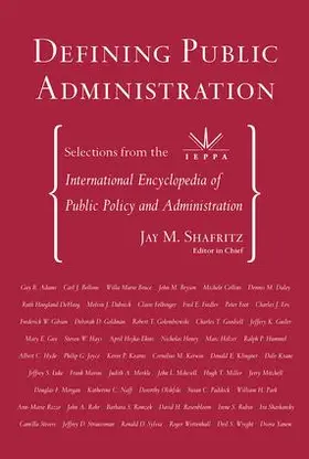 Shafritz |  Defining Public Administration | Buch |  Sack Fachmedien