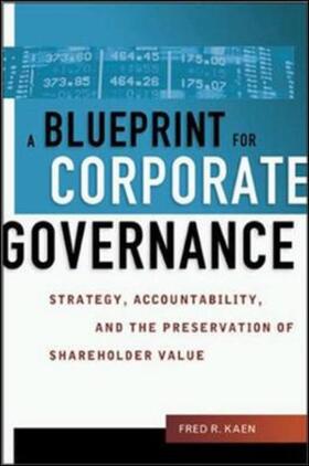 Kaen |  A Blueprint for Corporate Governance | Buch |  Sack Fachmedien