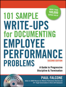 Falcone |  101 Sample Write-Ups for Documenting Employee Performance Problems: A Guide to Progressive Discipline & Termination | Buch |  Sack Fachmedien