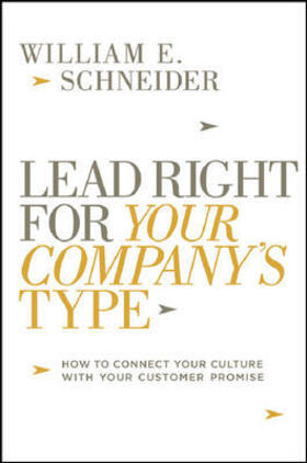 Schneider |  Lead Right for Your Company's Type | Buch |  Sack Fachmedien