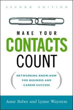 Baber / Waymon |  Make Your Contacts Count | Buch |  Sack Fachmedien