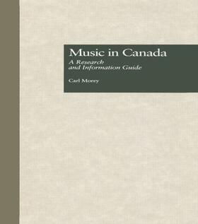 Morey |  Music in Canada | Buch |  Sack Fachmedien