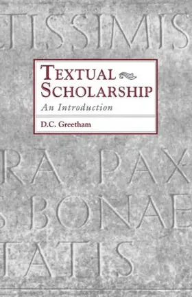 Greetham |  Textual Scholarship | Buch |  Sack Fachmedien