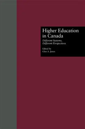 Jones |  Higher Education in Canada | Buch |  Sack Fachmedien