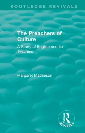 Mathieson |  The Preachers of Culture (1975) | Buch |  Sack Fachmedien