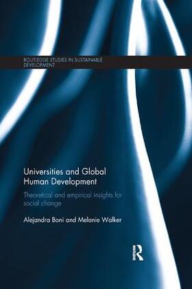 Boni / Walker |  Universities and Global Human Development | Buch |  Sack Fachmedien