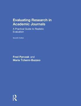 Pyrczak / Tcherni-Buzzeo |  Evaluating Research in Academic Journals | Buch |  Sack Fachmedien