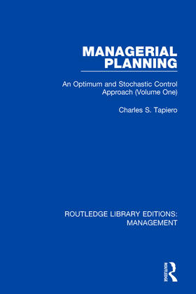 Tapiero |  Managerial Planning | Buch |  Sack Fachmedien