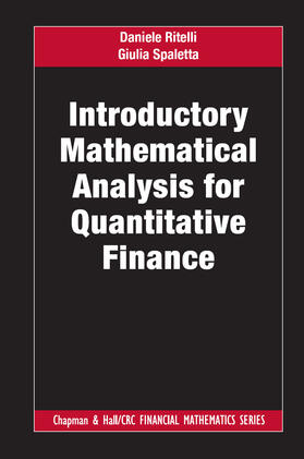 Ritelli / Spaletta |  Introductory Mathematical Analysis for Quantitative Finance | Buch |  Sack Fachmedien