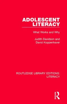 Davidson / Koppenhaver | Adolescent Literacy | Buch | 978-0-8153-7274-5 | sack.de